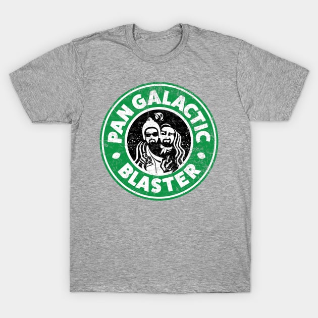 Pan Galactic (Gargle) Blaster - Coffee T-Shirt by Malupali